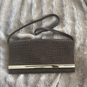Michael Kors Crocodile Embossed Shoulder Bag